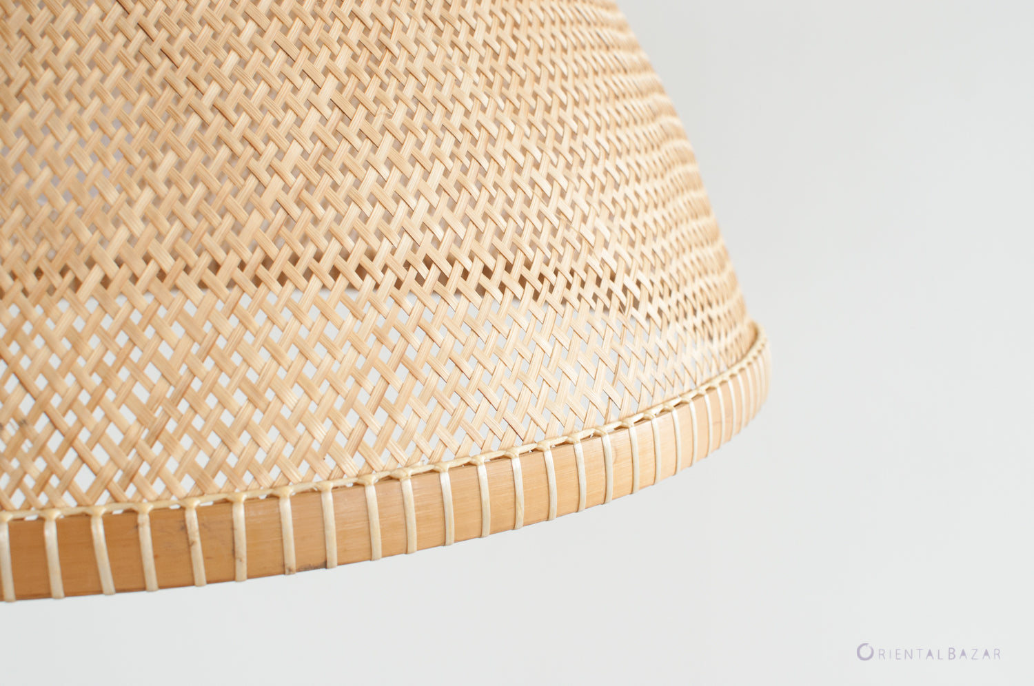 Woven Bamboo Bowl Pendant Light, Large - PL11