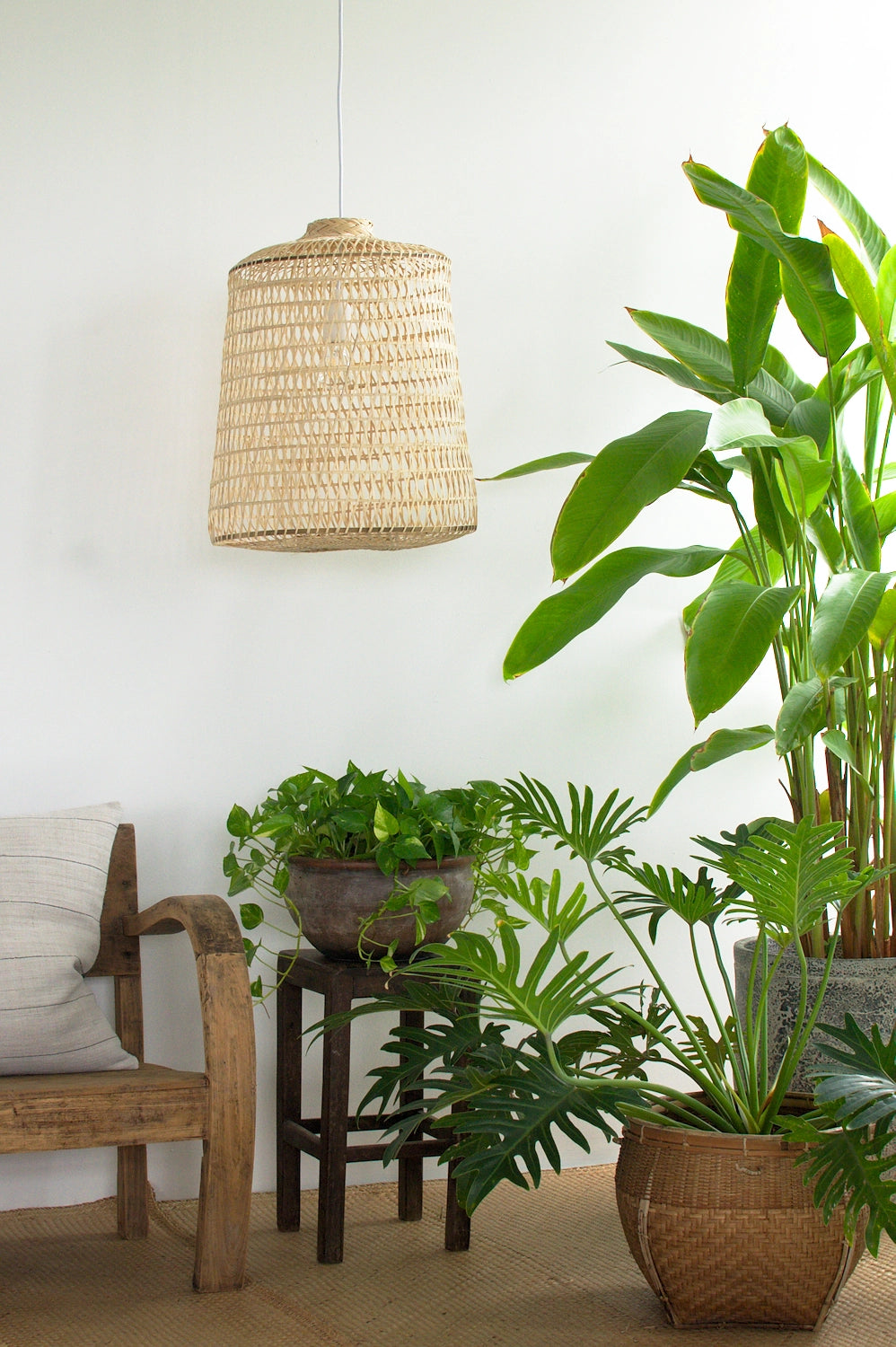 Ancient Bamboo Pendant Lantern - PL12