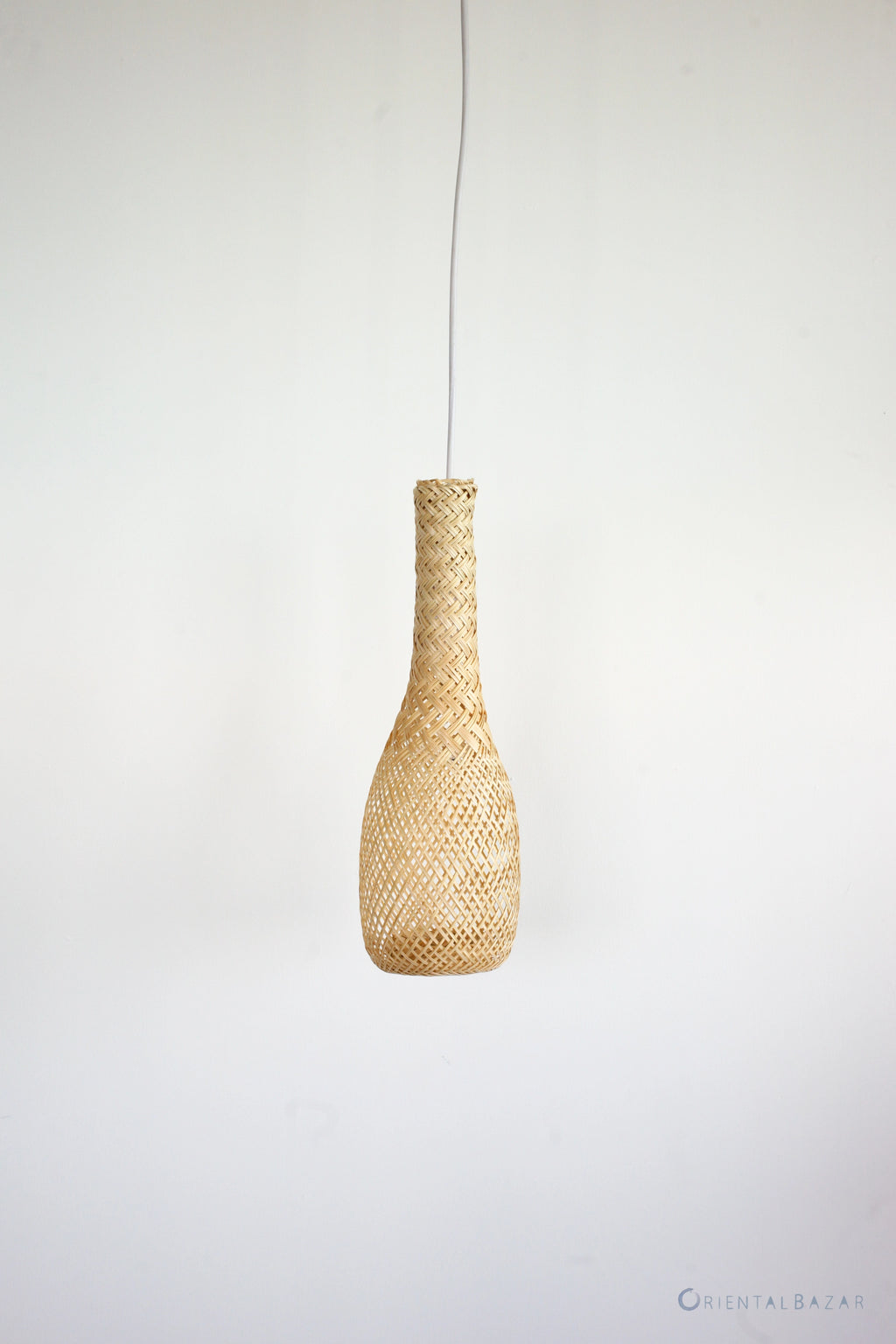 Small Bottle Shape Bamboo Pendant Light - PL26