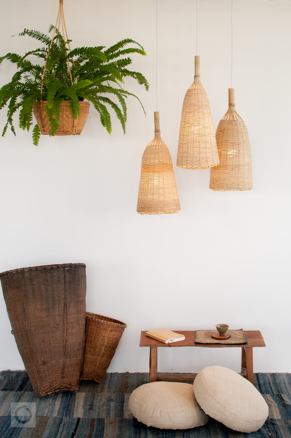Rustic Single-cane Bamboo Lamp - PL06