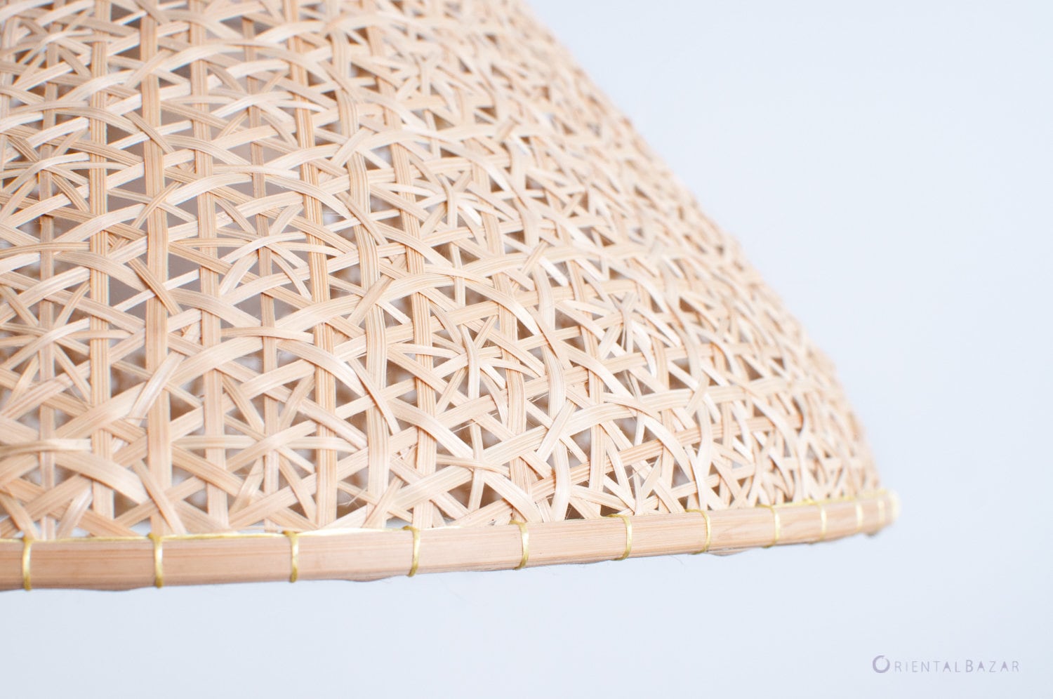 Bamboo Lampshade, Artisan Earthy Pendant, Boho Light, Natural Bamboo Hanging Lamp, Wicker Suspension Luminaire, Woven Kitchen Lamp,Geometric
