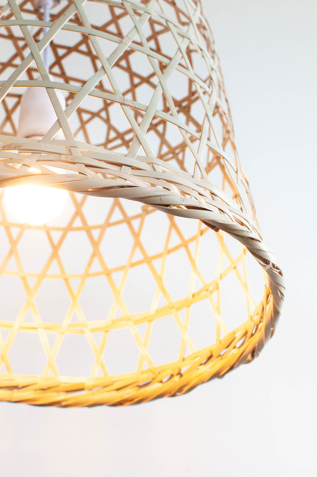 Bamboo Pendant Light Oriental, Kitchen Island Rattan Lampshade, Woven Lamp, Boho Light Fixture, Japandi Suspension Luminaire,Coastal Lantern