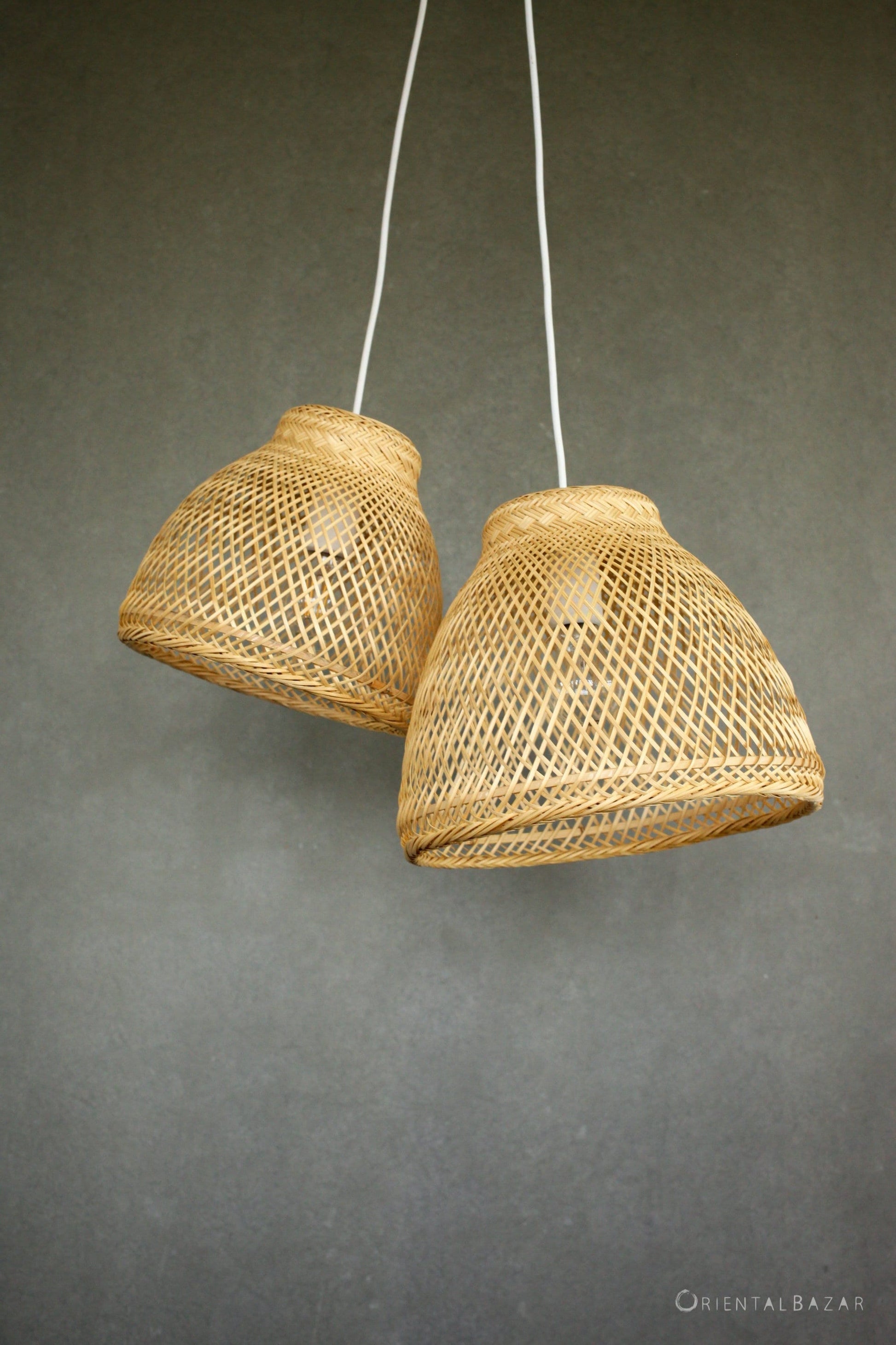 Bamboo Pendant Light, Bamboo Lightshade, Basket Pendant Light, Woven Lamp Shade, Hanging Light Fixture, Hanging Lamp, Wabi Sabi  Bell Lights